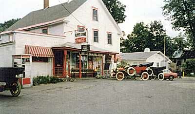 Floyd's store with antique cars